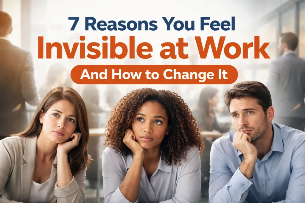 7 reasons you feel invisible at work and how to change it