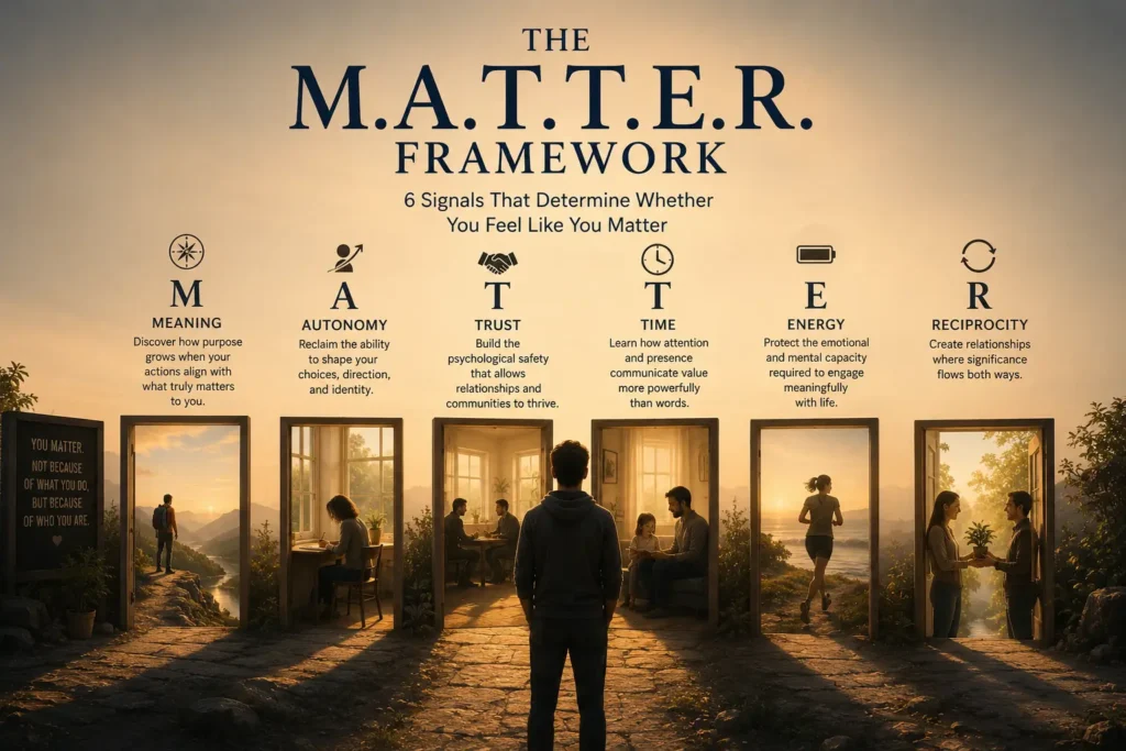 M.A.T.T.E.R. Framework: 6 Signals That Determine Whether You Feel Like You Matter